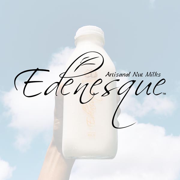 Edenesque - Almond Milk Bottle with logo